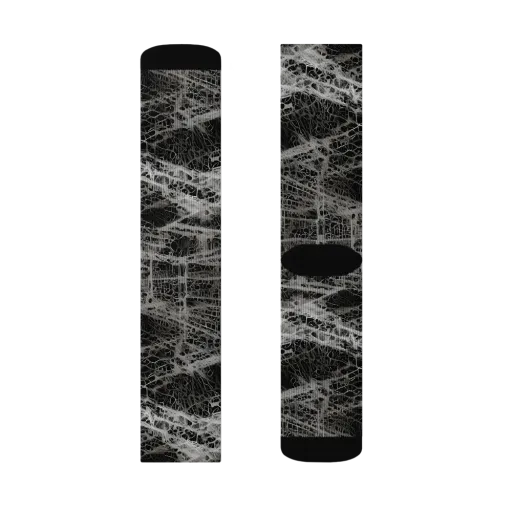 Monochrome Mesh on a Socks