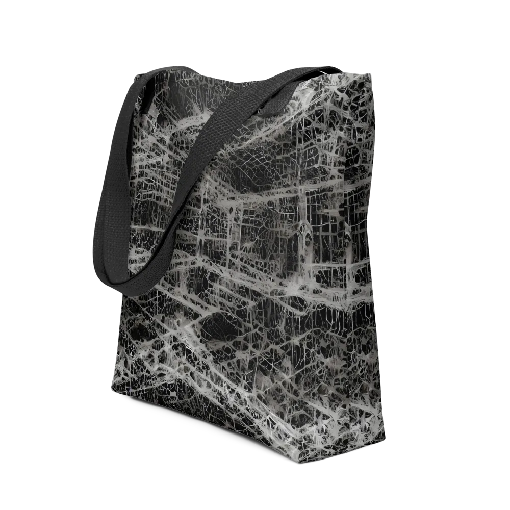 Monochrome Mesh on Tote Bag — Front