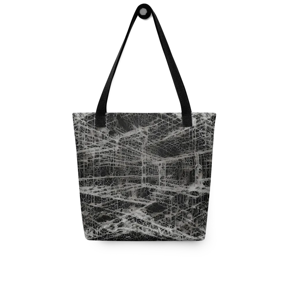Monochrome Mesh on Tote Bag — Front