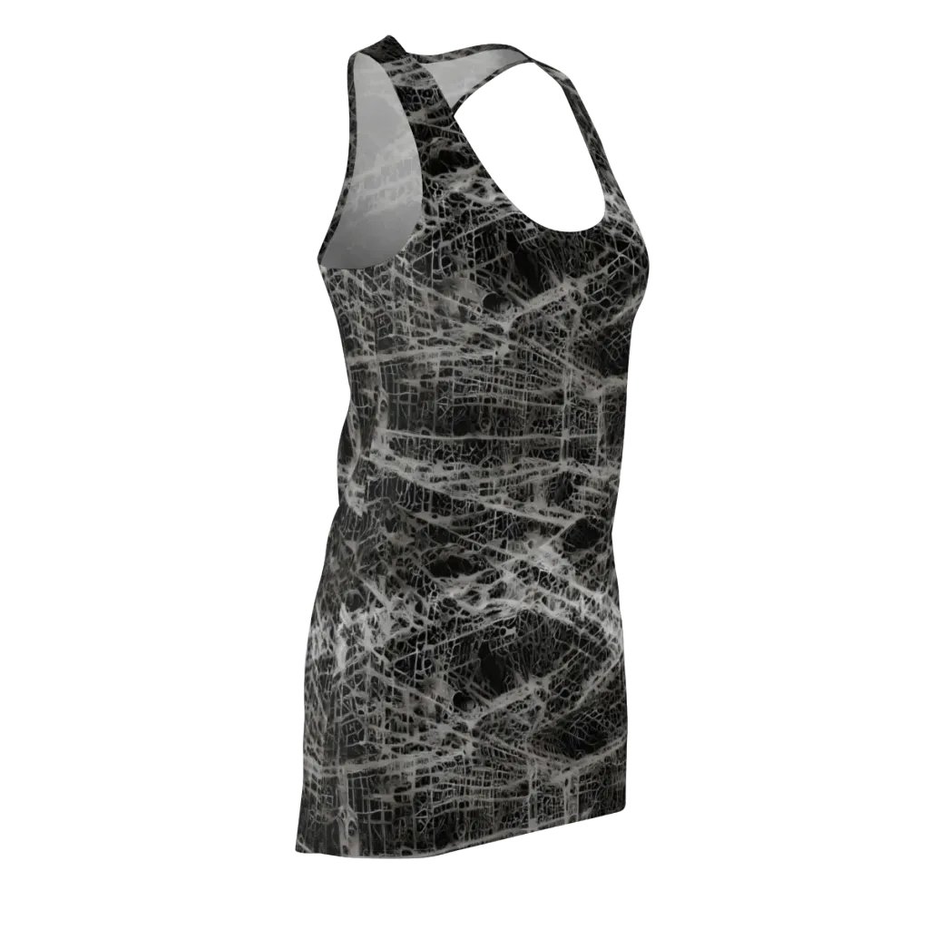 Monochrome Mesh on Racerback Dress — Front Side