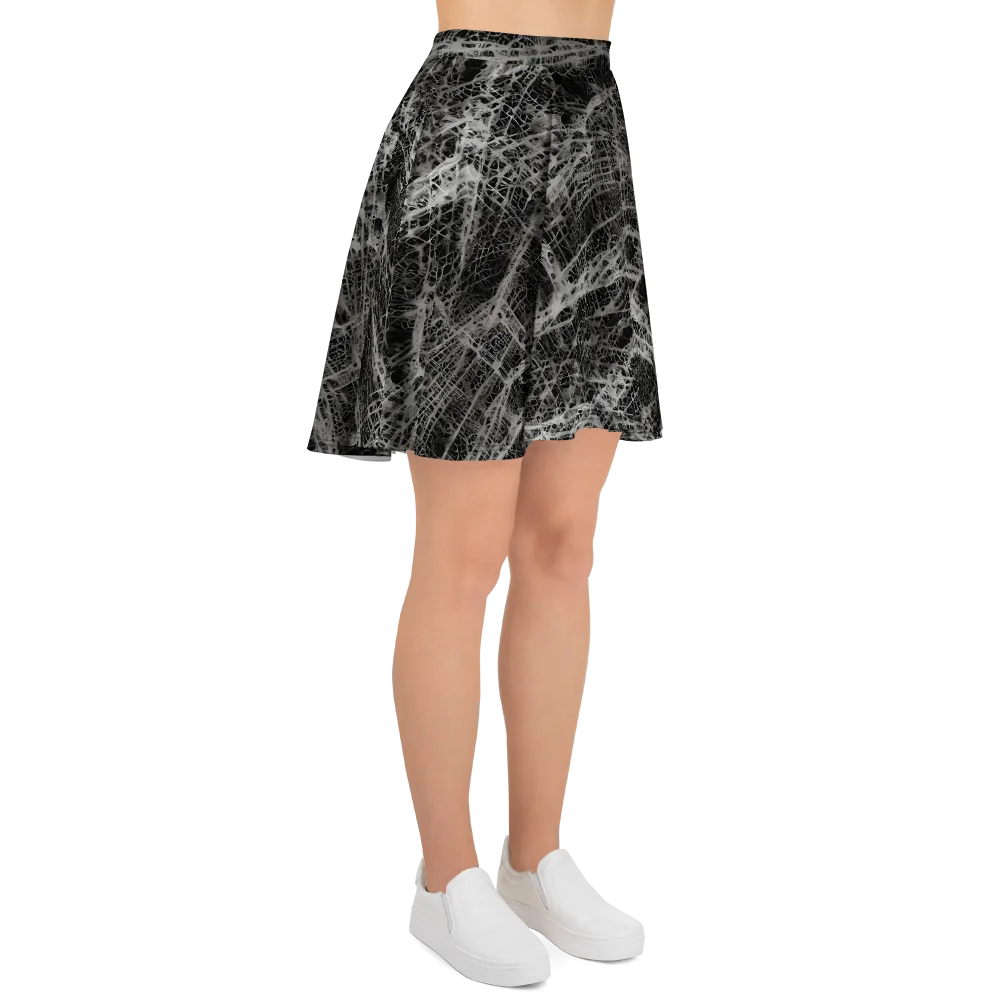 Monochrome Mesh on Skater Skirt — Right