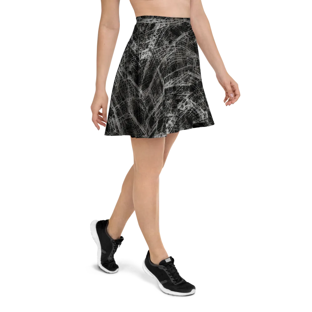 Monochrome Mesh on Skater Skirt — Right