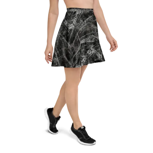 Monochrome Mesh on a Skater Skirt