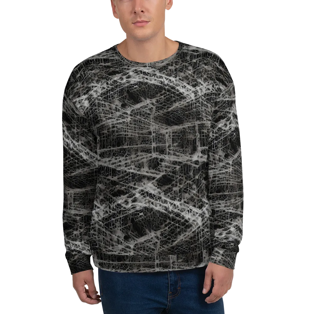 Monochrome Mesh on Sweatshirt — Front