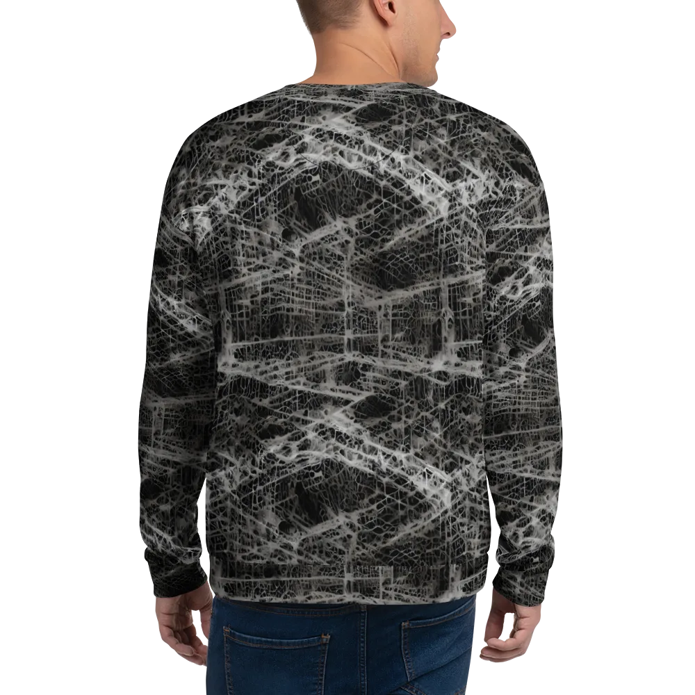 Monochrome Mesh on Sweatshirt — Back