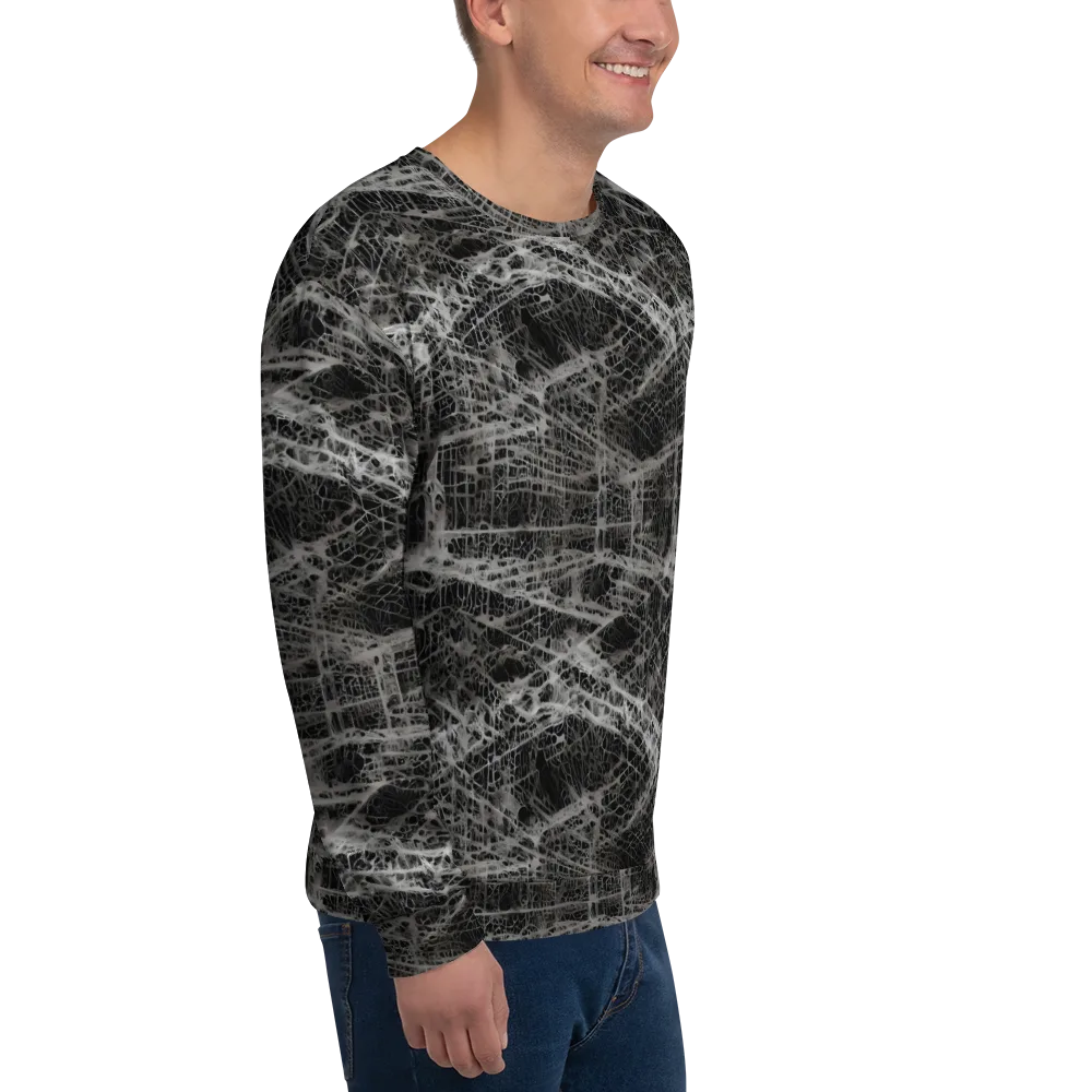 Monochrome Mesh on Sweatshirt — Right Front