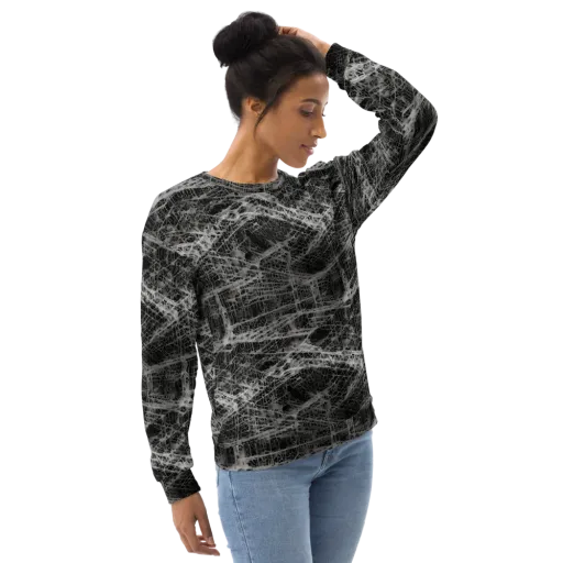 Monochrome Mesh on a Sweatshirt
