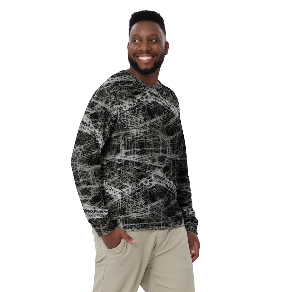 Monochrome Mesh on Sweatshirt — Front