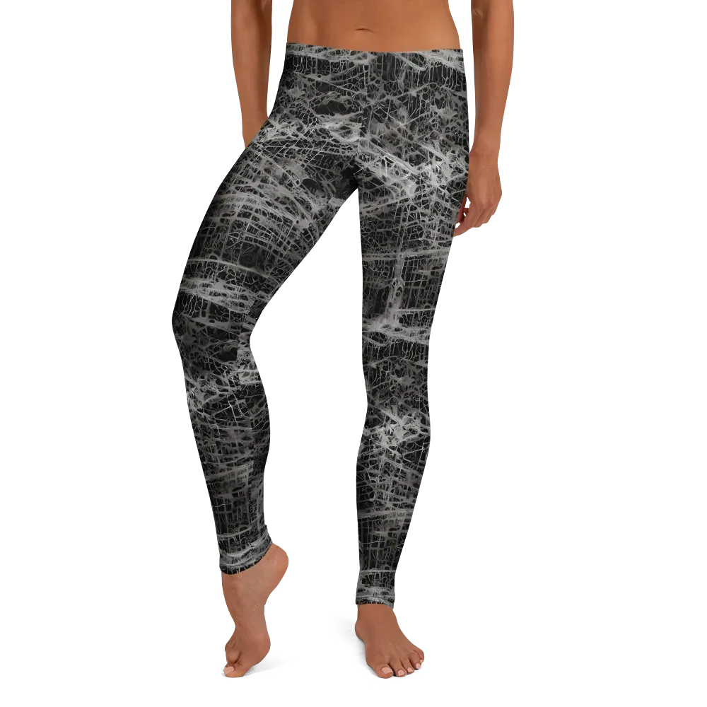 Monochrome Mesh on Leggings — Front