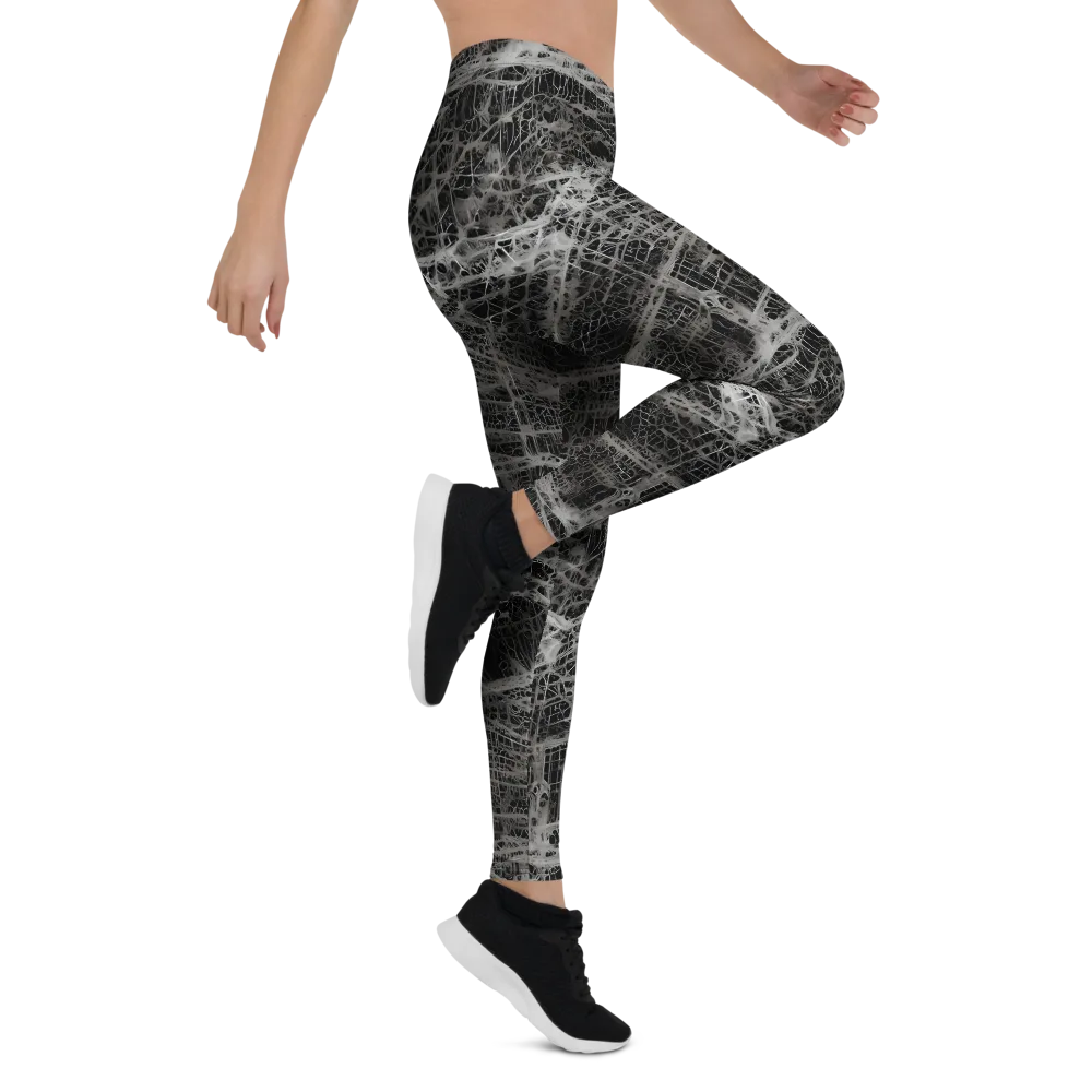 Monochrome Mesh on Leggings — Right