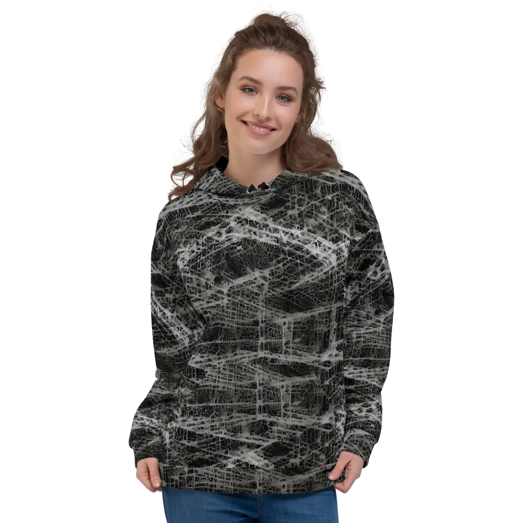 Monochrome Mesh on Hoodie — Front