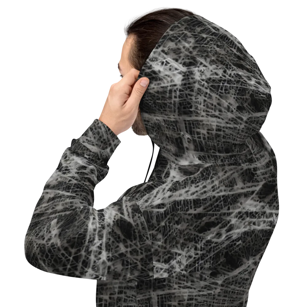 Monochrome Mesh on Hoodie — Back