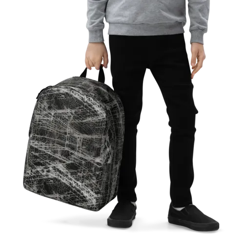 Monochrome Mesh on a Minimalist Backpack
