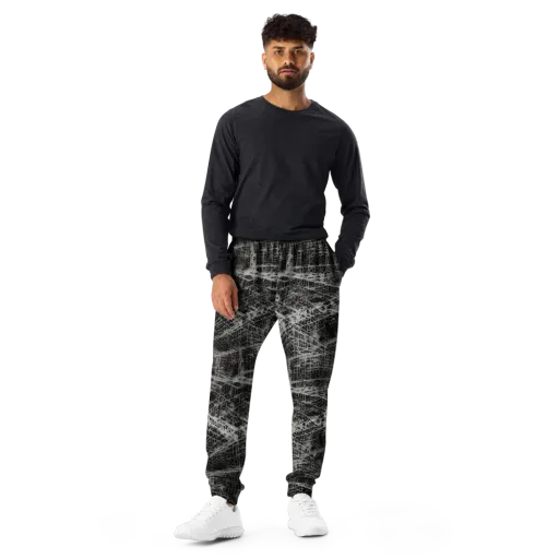 Monochrome Mesh on a Men's Joggers