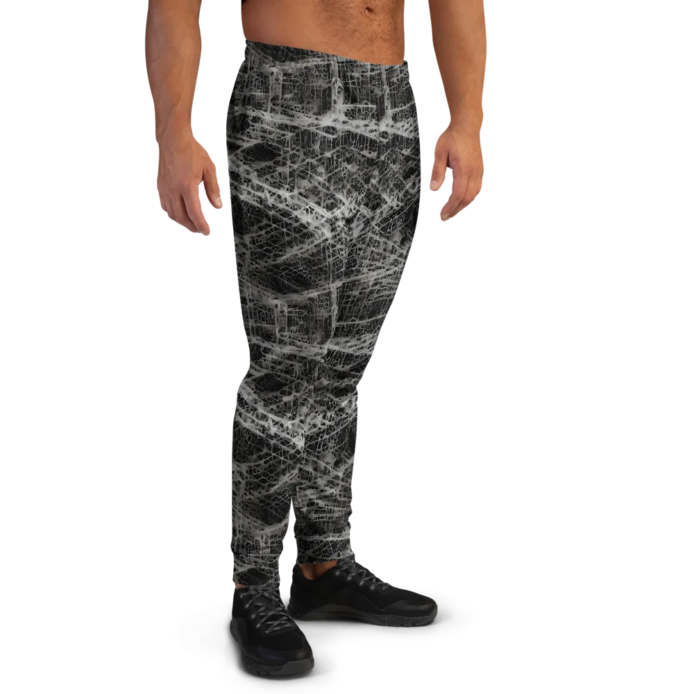 Monochrome Mesh on Men's Joggers — Right