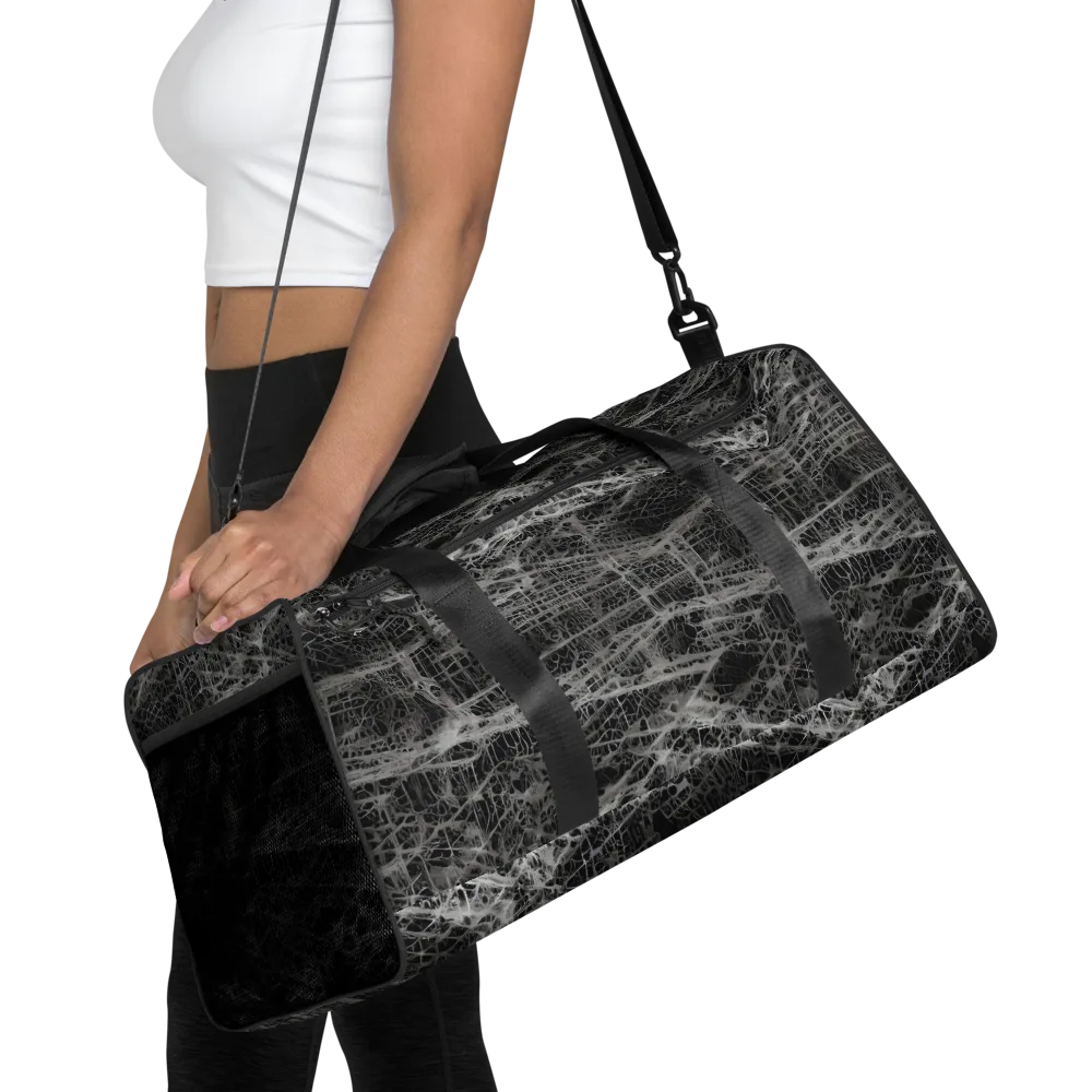 Monochrome Mesh on Duffle Bag — Front