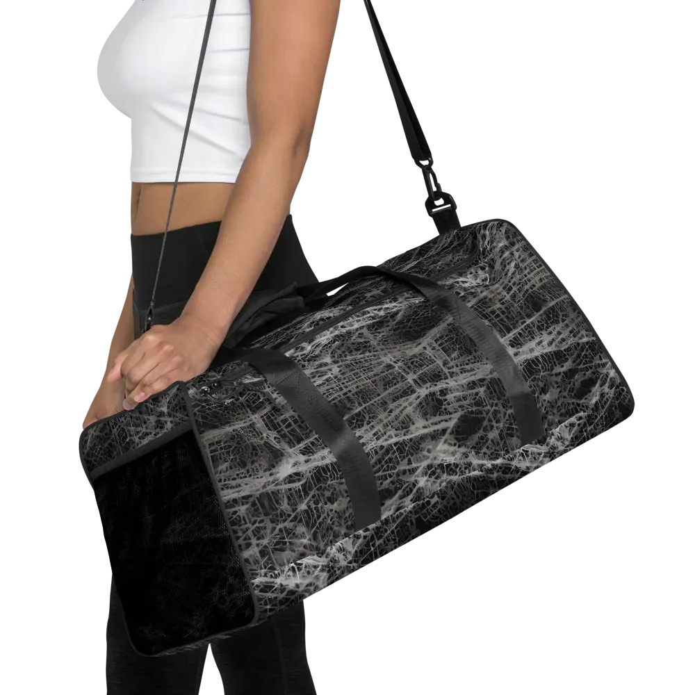 Monochrome Mesh on Duffle Bag — Front
