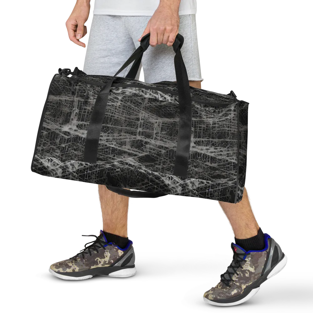 Monochrome Mesh on Duffle Bag — Front