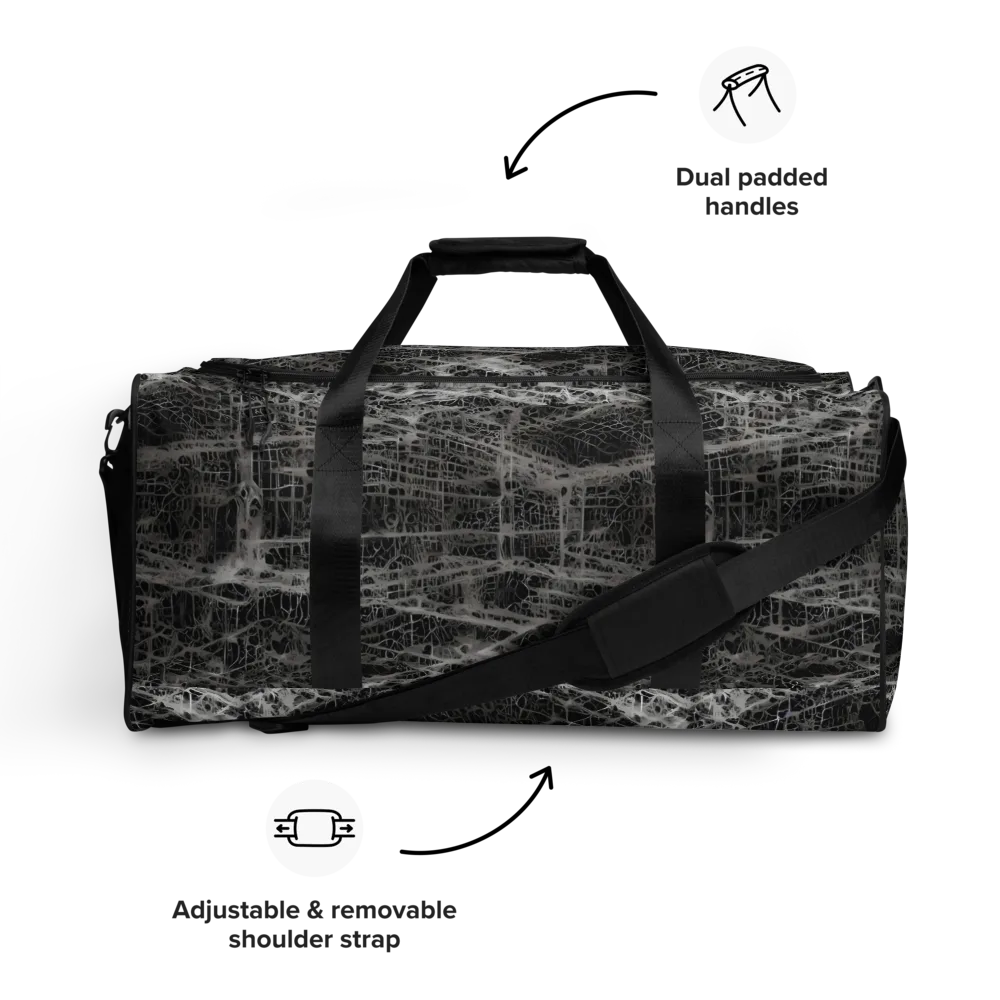 Monochrome Mesh on Duffle Bag — Front