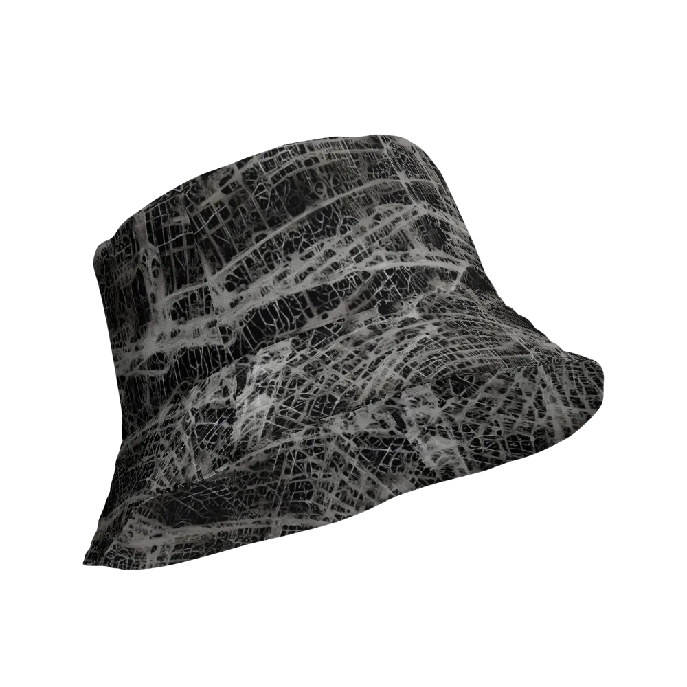 Monochrome Mesh on Reversible Bucket Hat — Product details Outside