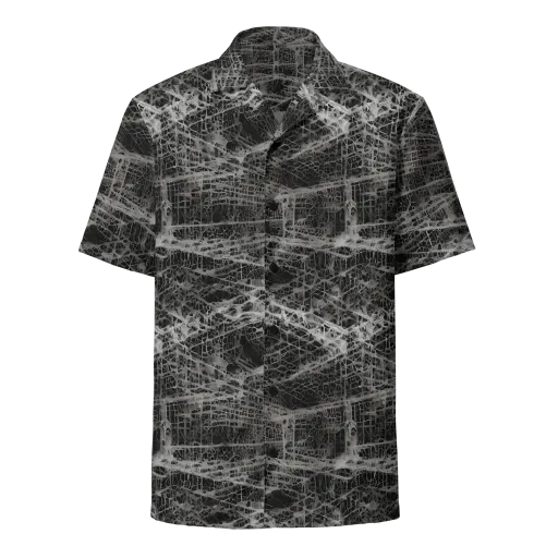 Monochrome Mesh on a Button Shirt
