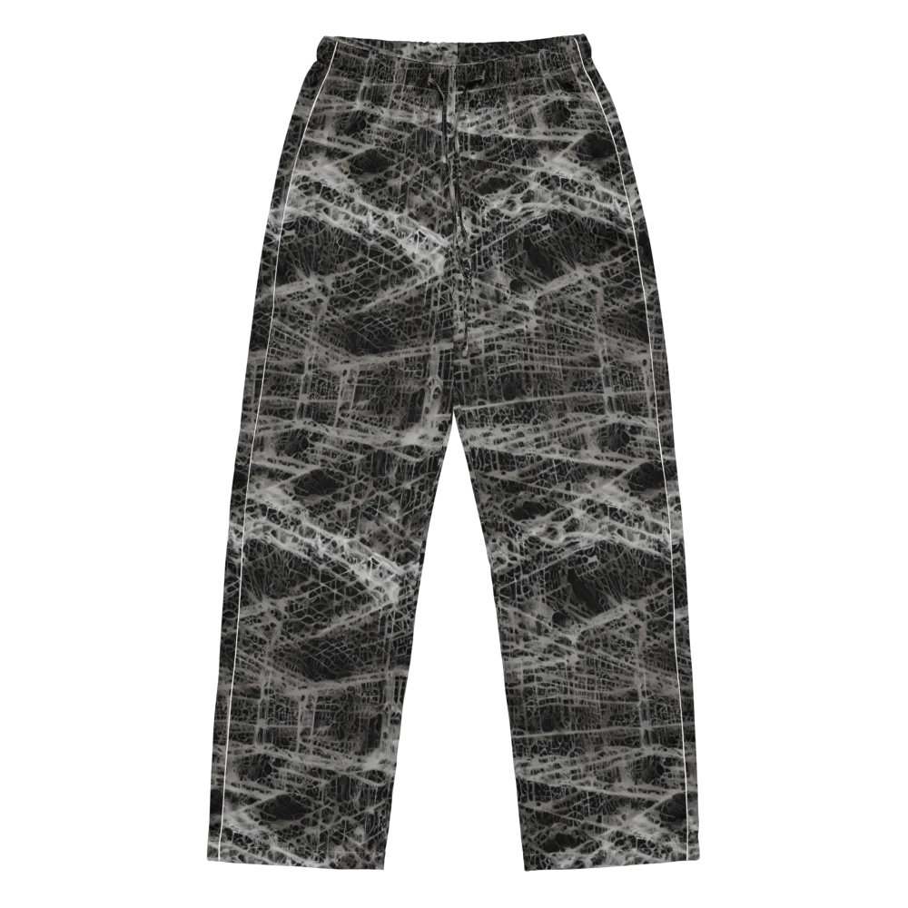 Monochrome Mesh on Women's Pajama Pants — Front