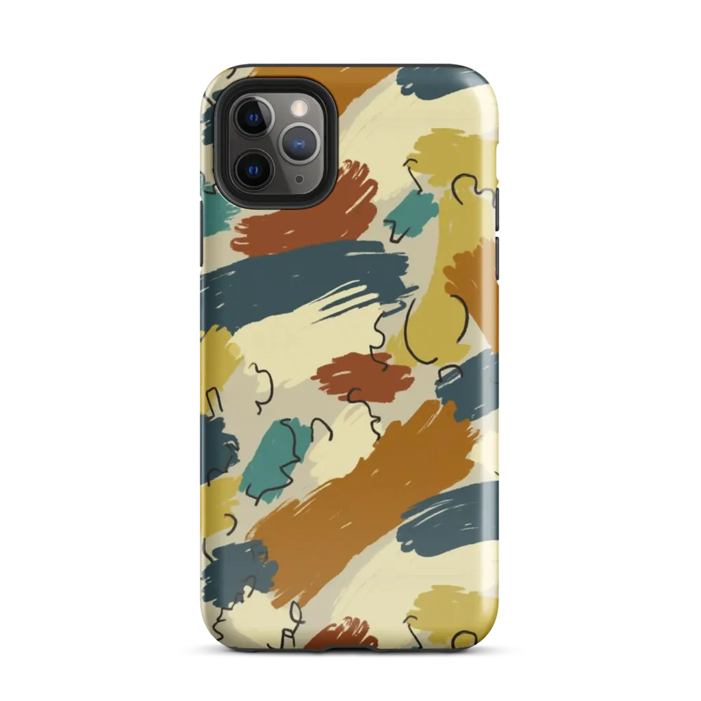 Ochre Gesture on Tough Case for iPhone® — Front