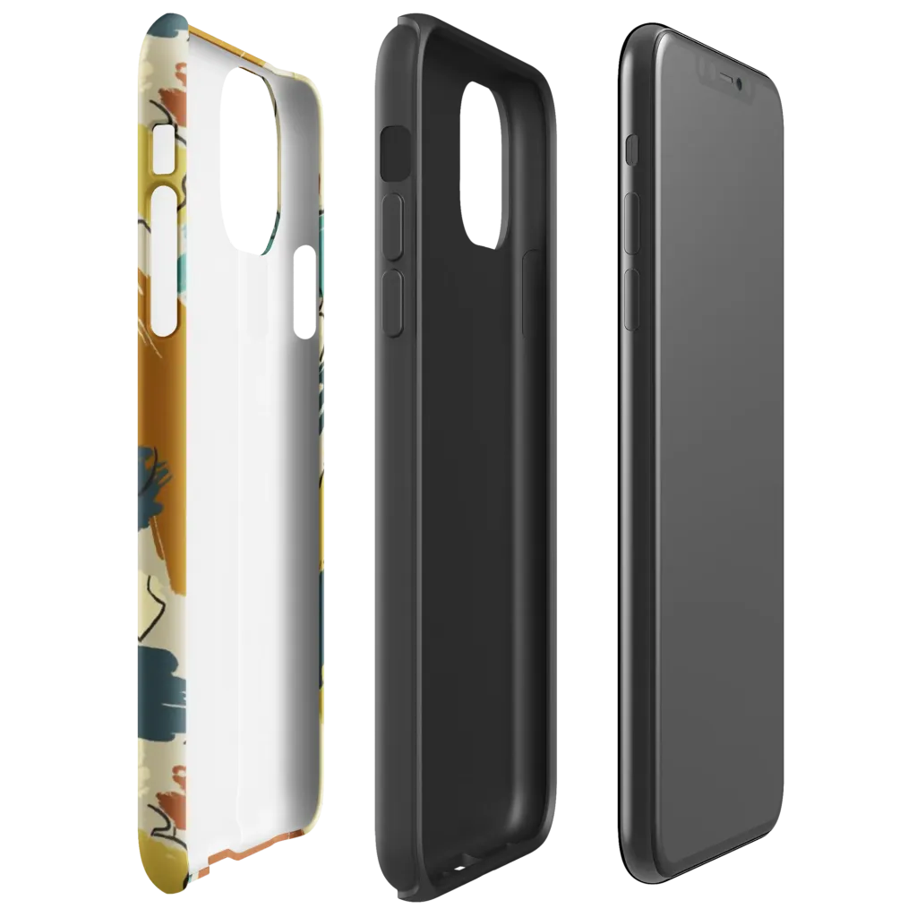 Ochre Gesture on Tough Case for iPhone® — Right