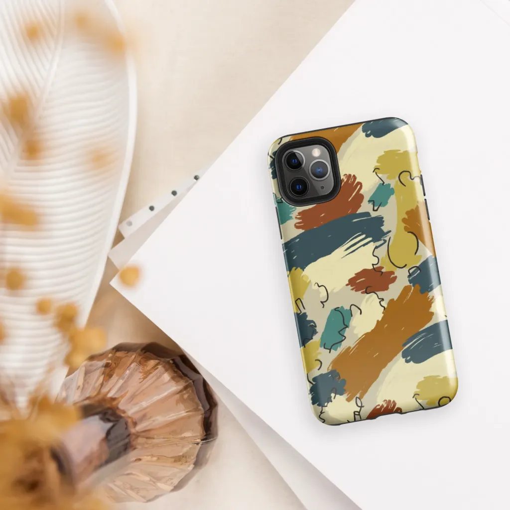 Ochre Gesture on Tough Case for iPhone® — Front