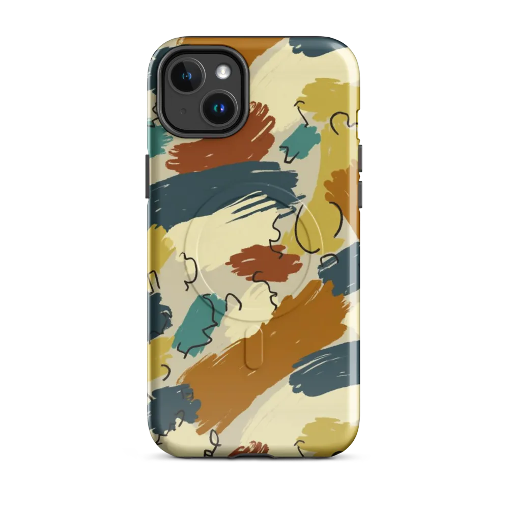 Ochre Gesture on MagSafe Tough Case for iPhone® — Front