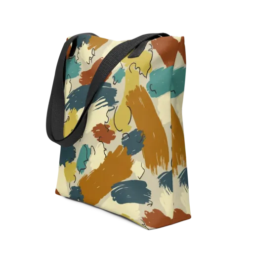 Ochre Gesture on a Tote Bag
