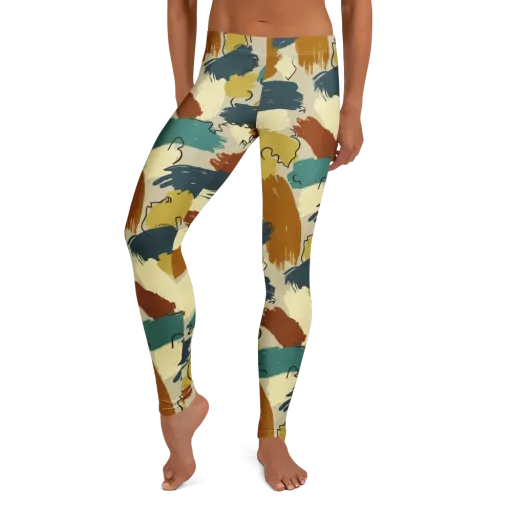 Ochre Gesture on a Leggings