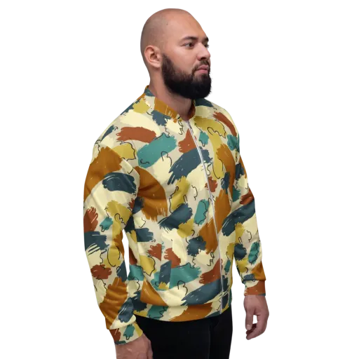 Ochre Gesture on a Bomber Jacket