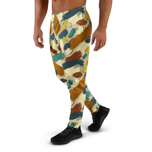 Ochre Gesture on a Men's Joggers