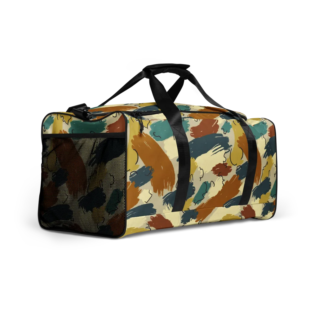 Ochre Gesture on Duffle Bag — Right Front