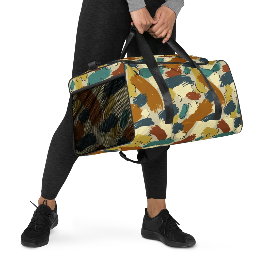Ochre Gesture on Duffle Bag — Right Front