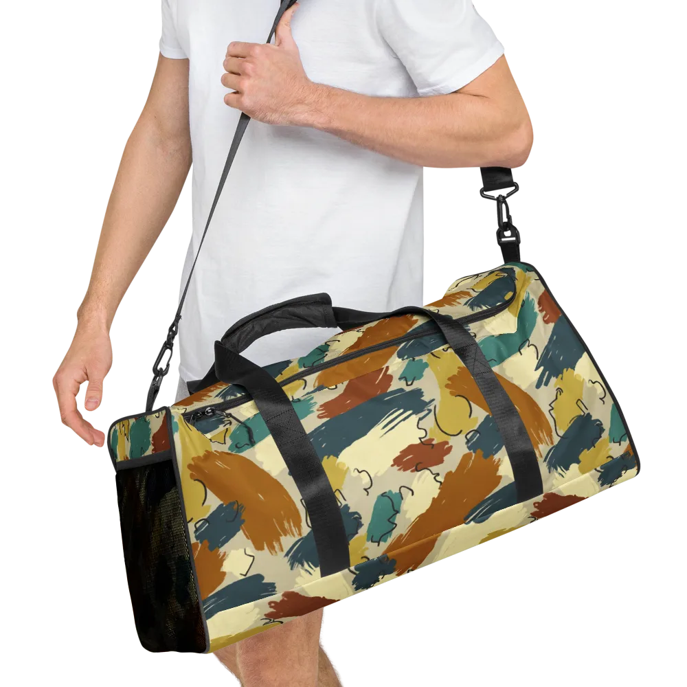Ochre Gesture on Duffle Bag — Right Front