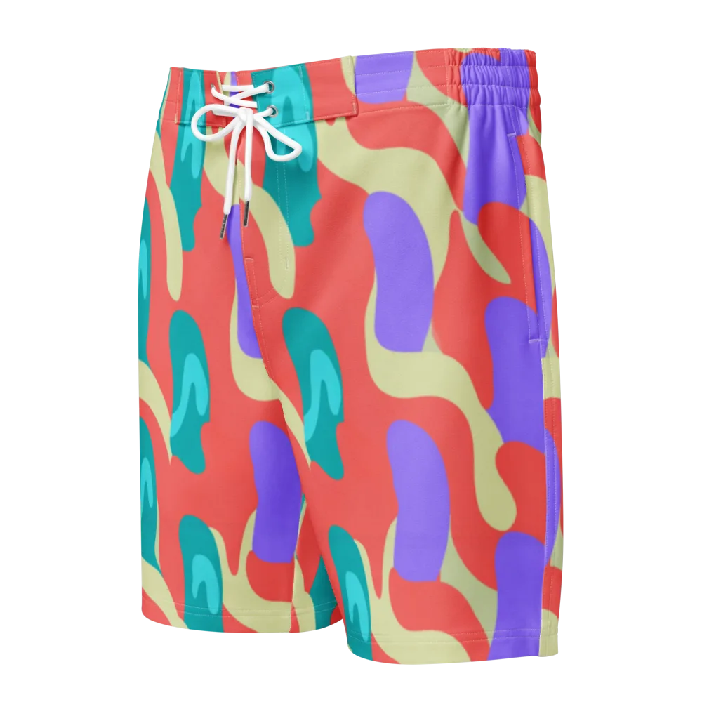 Meltwater Dance on Men's Board Shorts — Front