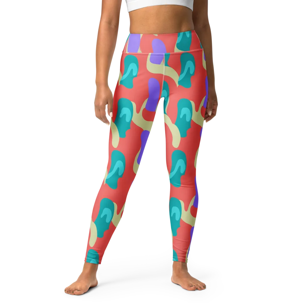 Meltwater Dance on Yoga Leggings — Front
