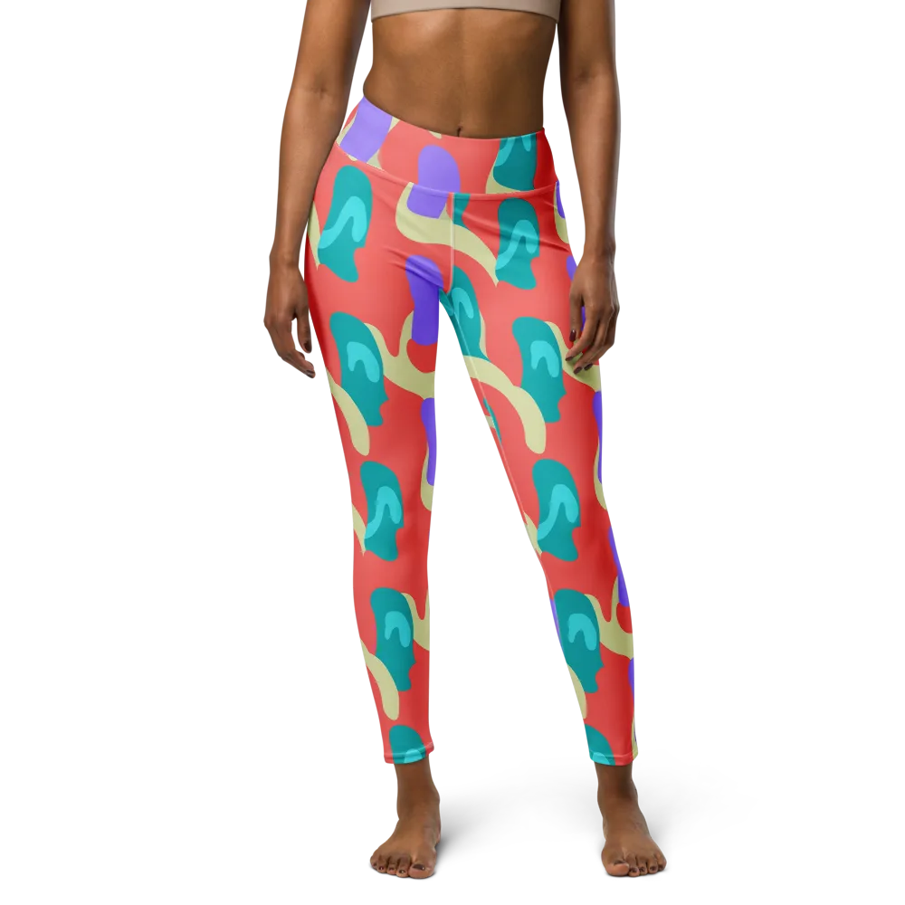 Meltwater Dance on Yoga Leggings — Front