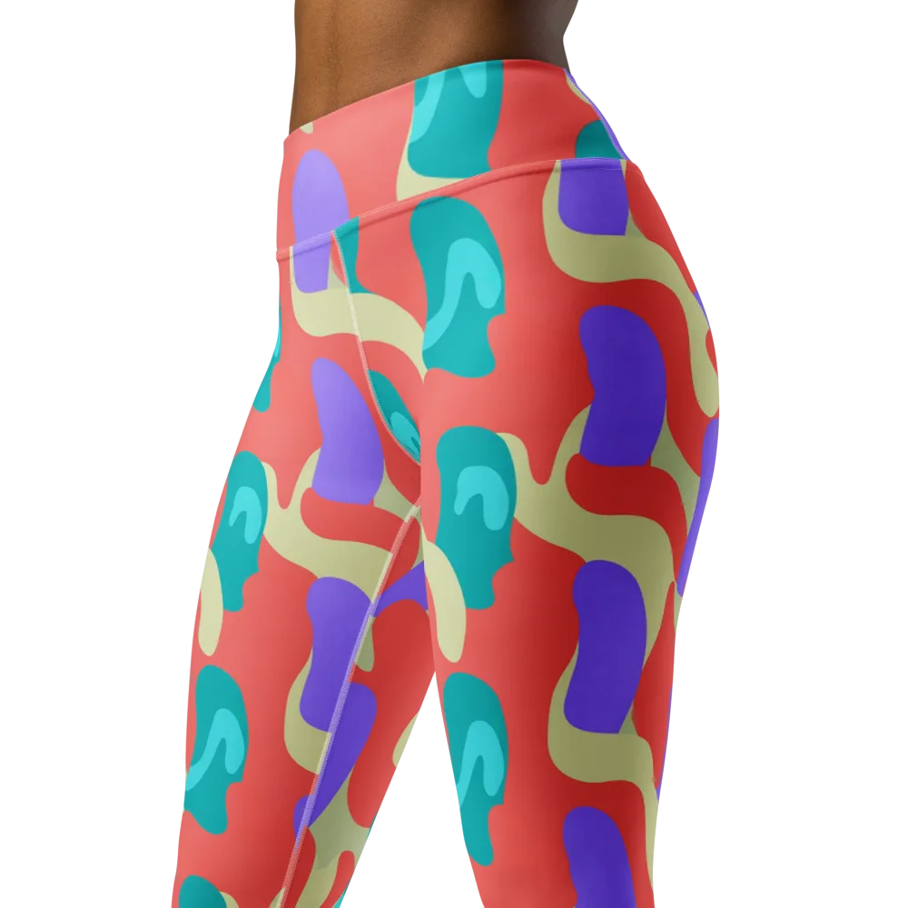 Meltwater Dance on Yoga Leggings — Left Front