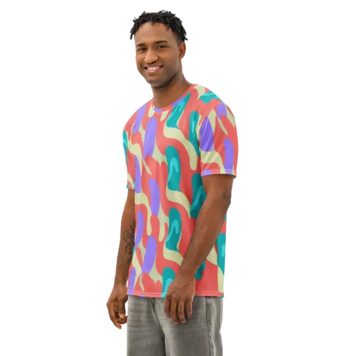 Meltwater Dance on a Men's Cotton Crew Neck T-Shirt