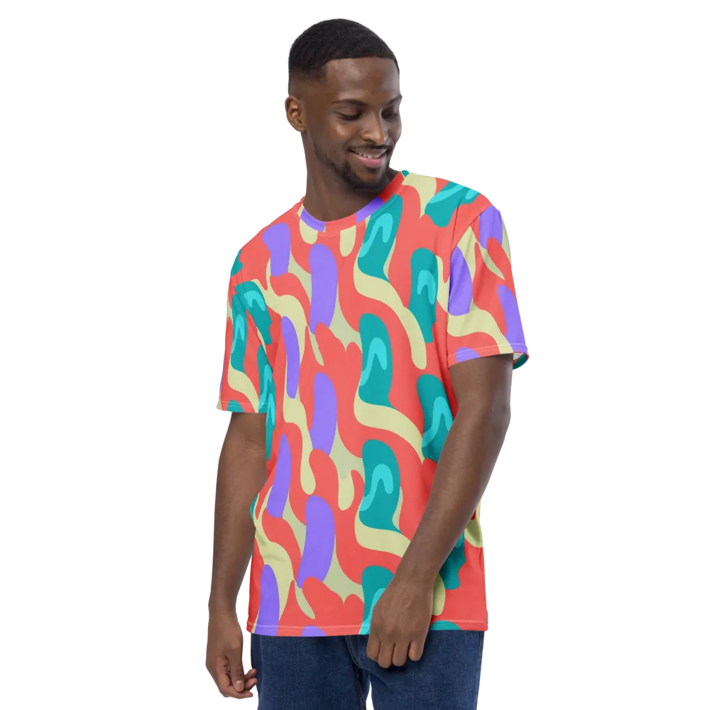 Meltwater Dance on Men's Crew Neck T-Shirt — Left
