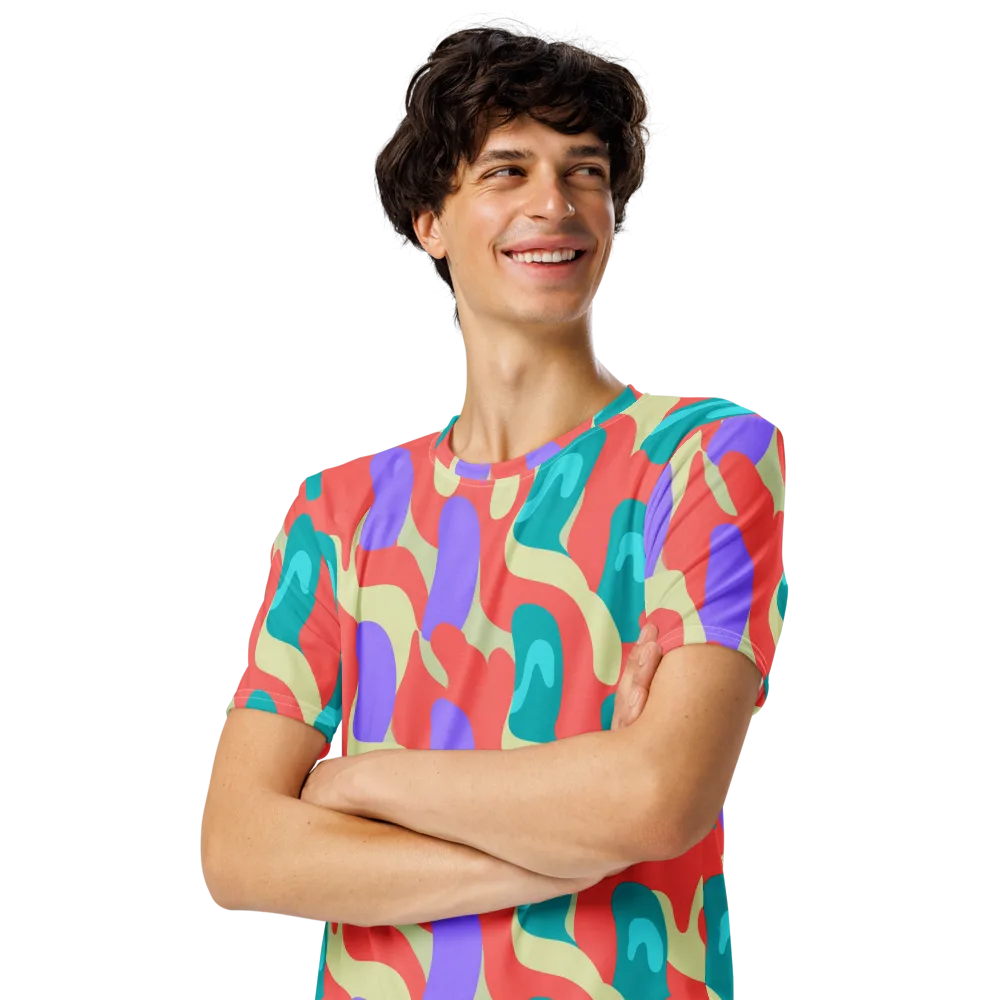 Meltwater Dance on Men's Crew Neck T-Shirt — Left Front