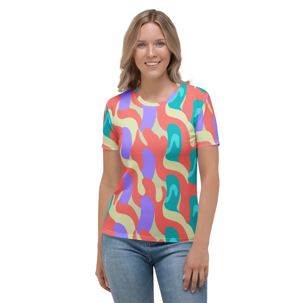 Meltwater Dance on Women's Crew Neck T-Shirt — Front