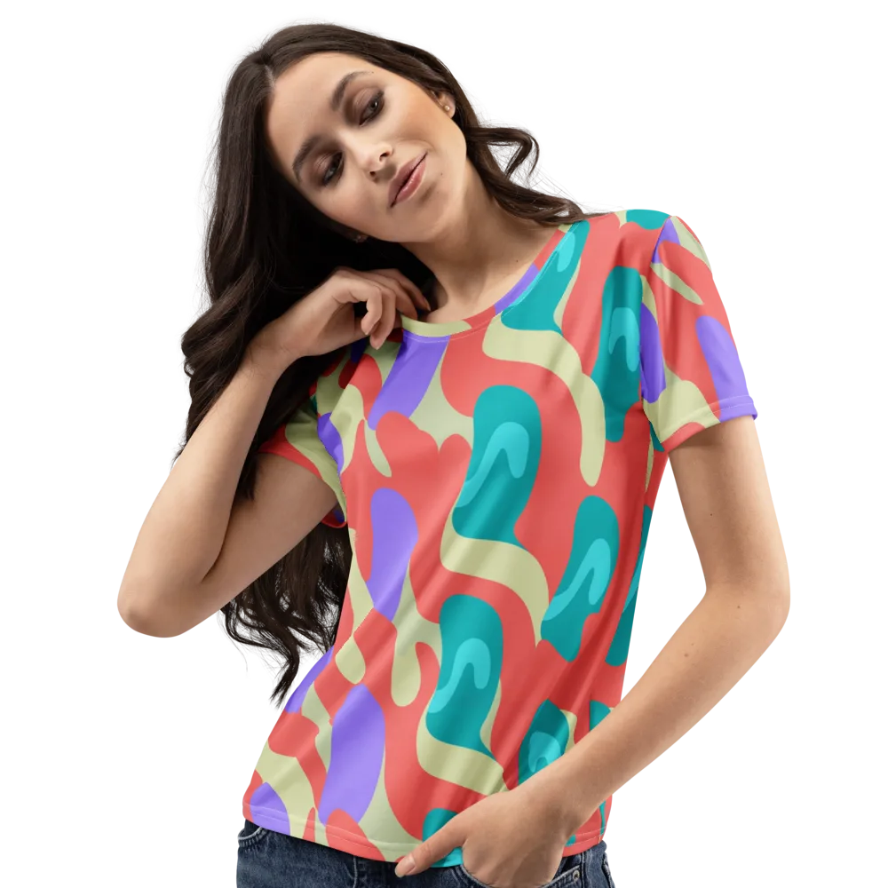 Meltwater Dance on Women's Crew Neck T-Shirt — Left Front