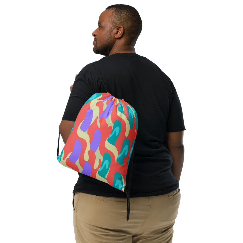 Meltwater Dance on Drawstring Bag — Front