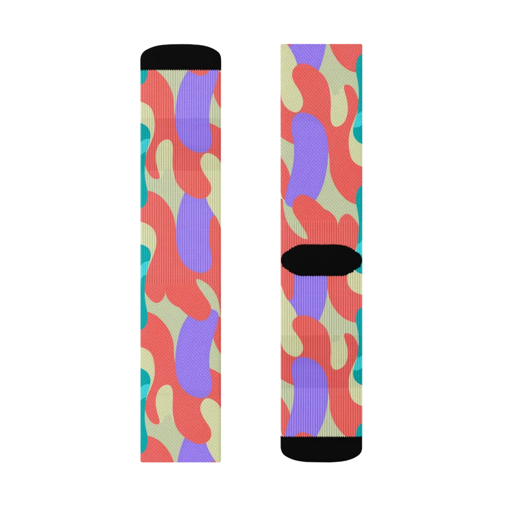 Meltwater Dance on Socks — Left Sock
