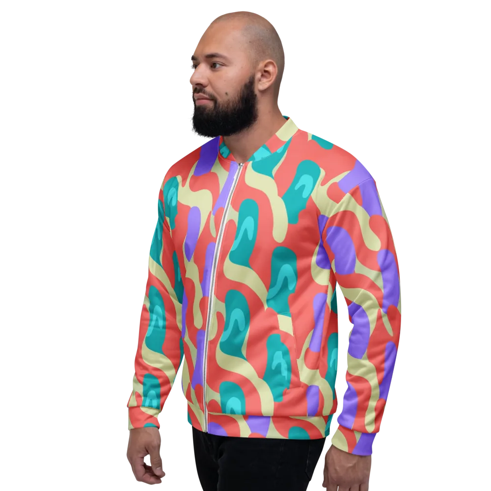 Meltwater Dance on Bomber Jacket — Left