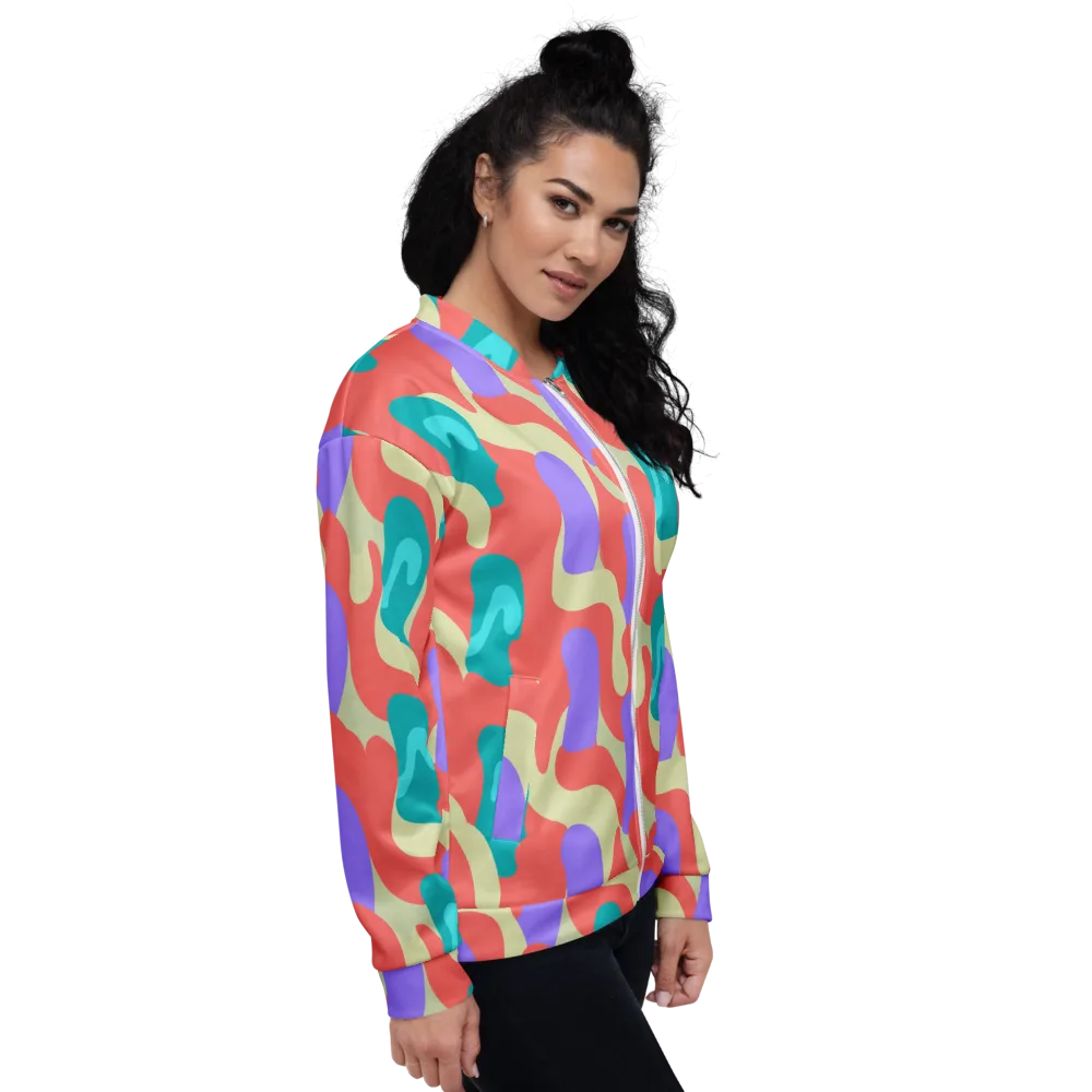 Meltwater Dance on Bomber Jacket — Right